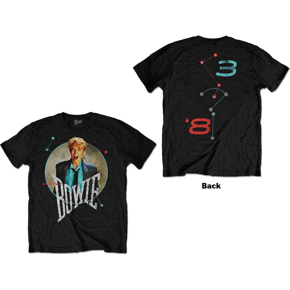 David Bowie Circle Scream Mens T Shirt