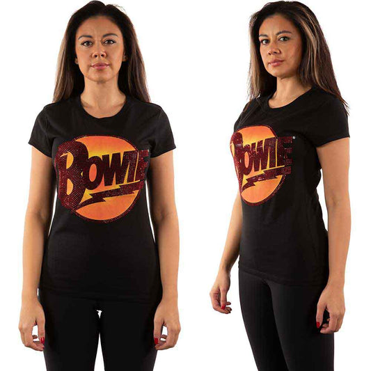 David Bowie Diamond Dogs Logo Womens T Shirt