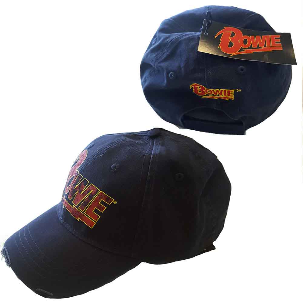 David Bowie Flash Logo Hat Blue