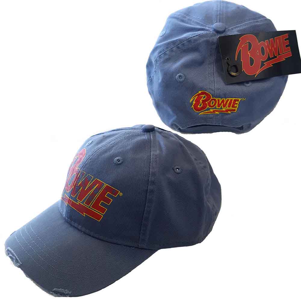 David Bowie Flash Logo Hat Blue