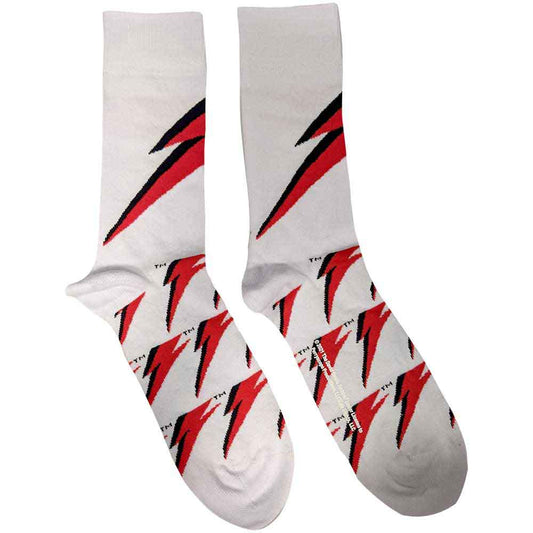 David Bowie Flash Socks White