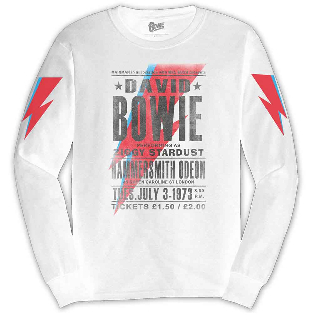 David Bowie Hammersmith Odeon Long Sleeve Shirt