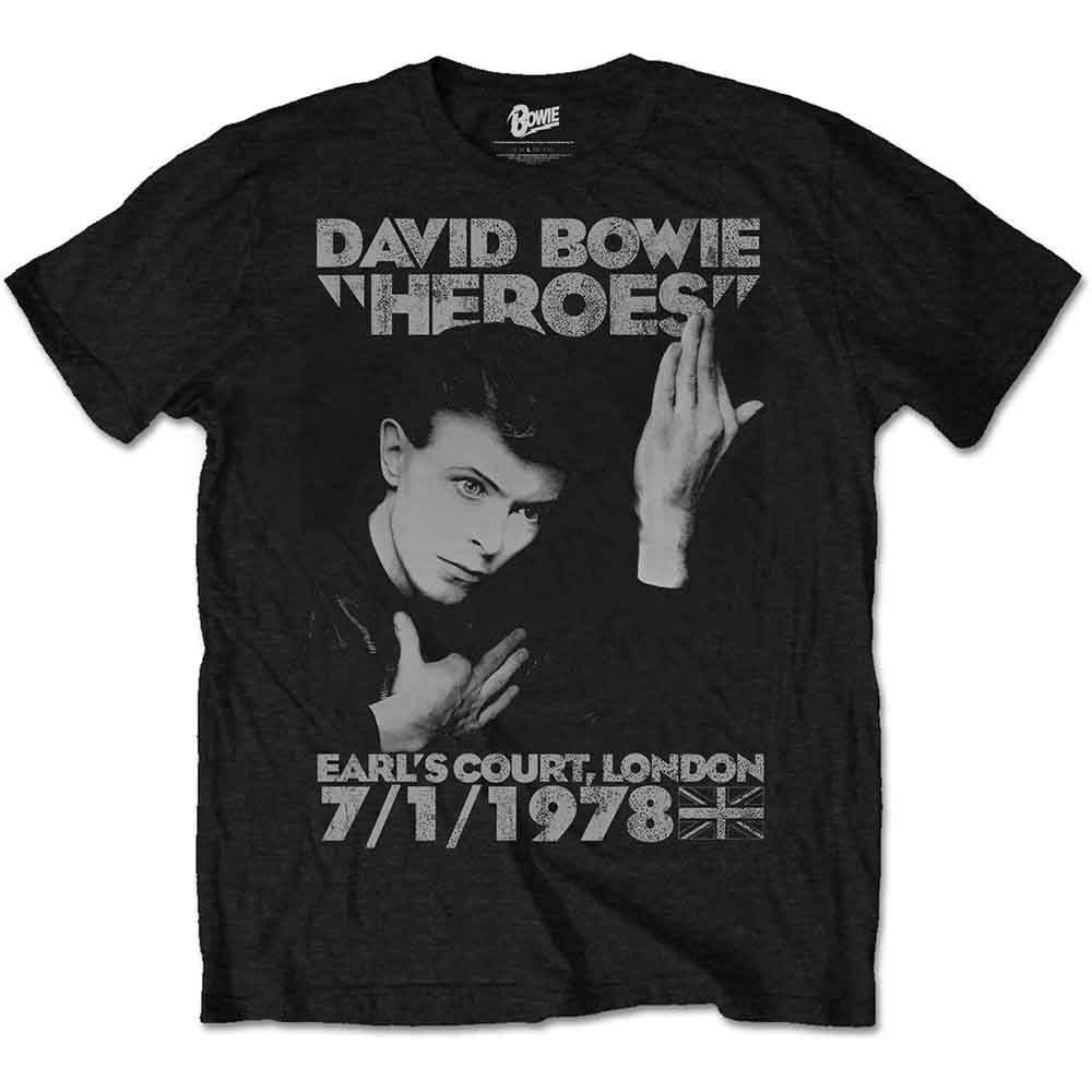 David Bowie Heroes Earls Court Mens T Shirt