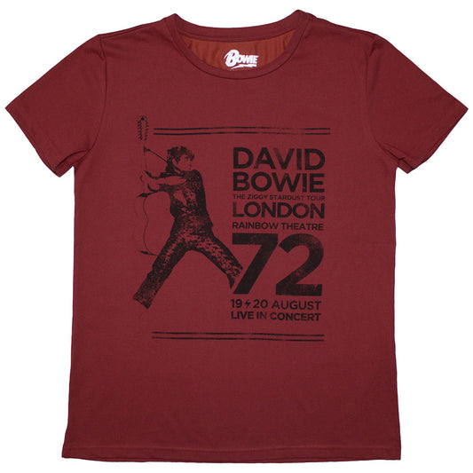 David Bowie Rainbow Theatre Womens T Shirt