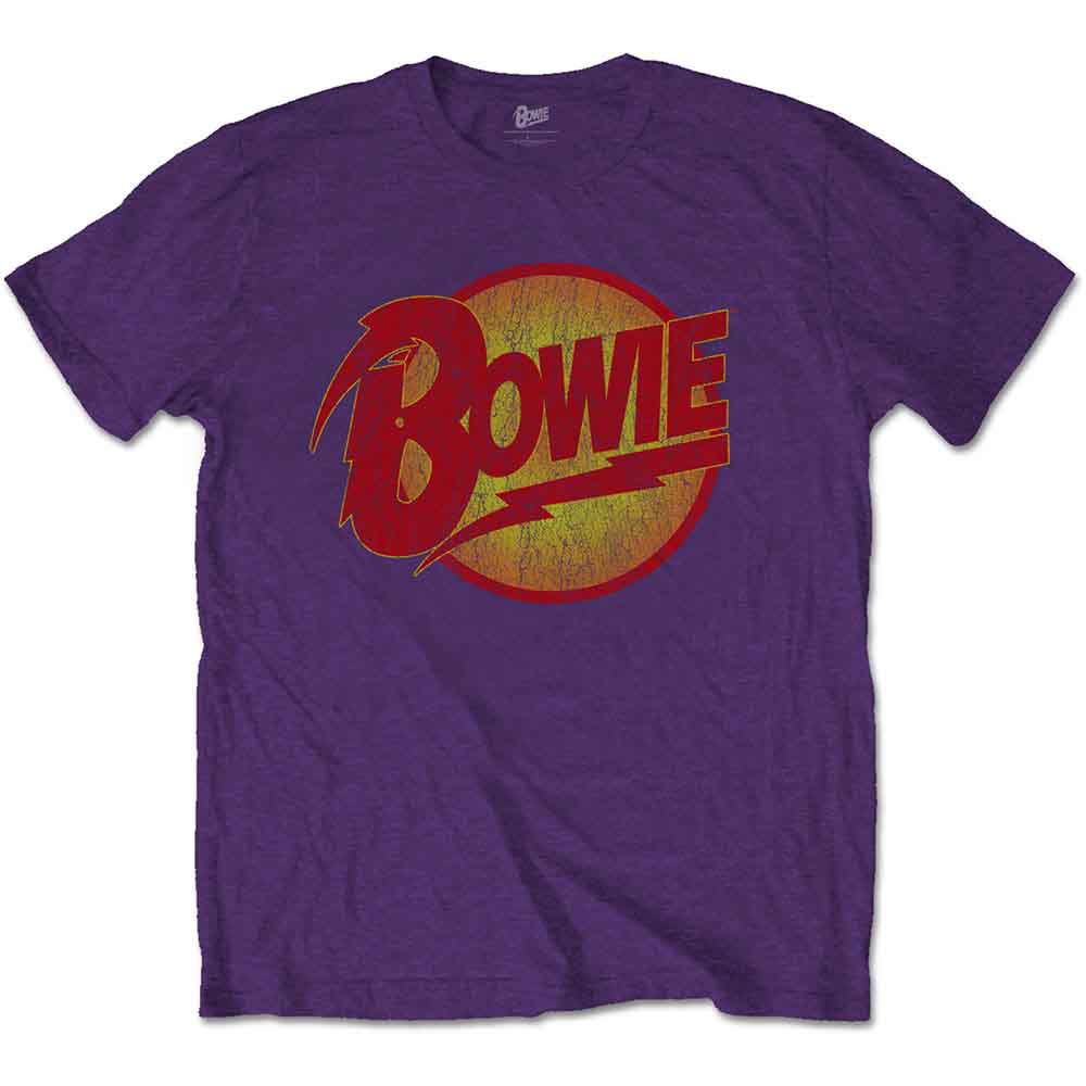 David Bowie Vintage Diamond Dogs Logo Mens T Shirt