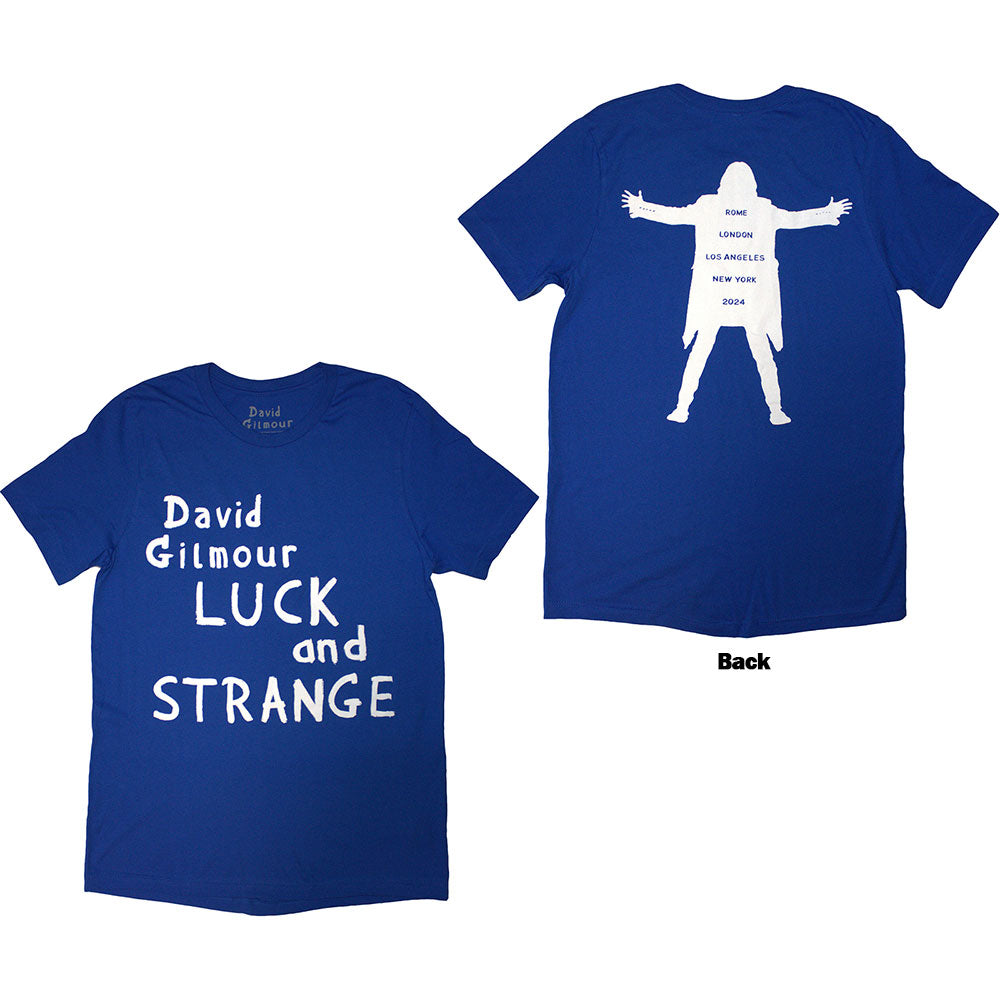 David Gilmour Luck & Strange Logo Mens T Shirt