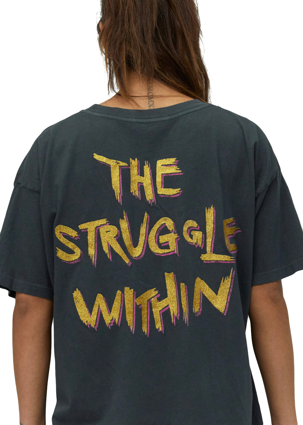 Metallica The Struggle Within Band Tee Womens T Shirt Black by Daydreamer LA