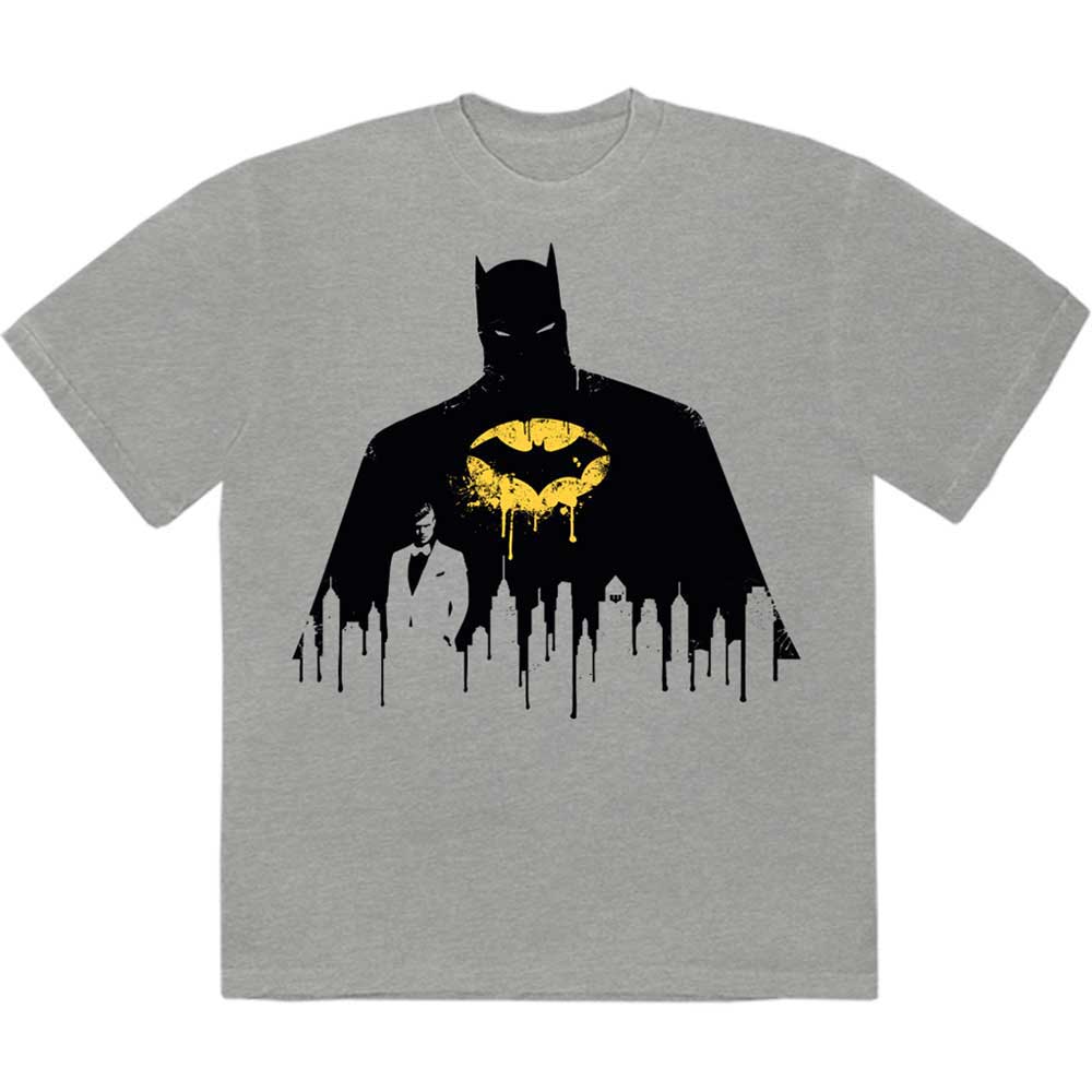 DC Comics Batman Silhouette Drip Mens T Shirt