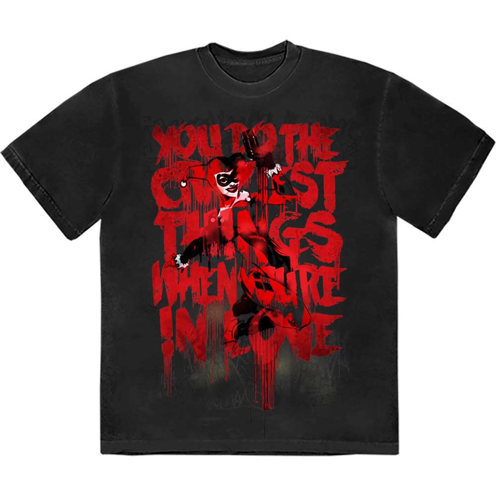 DC Comics Harley Craziest Things Mens T Shirt