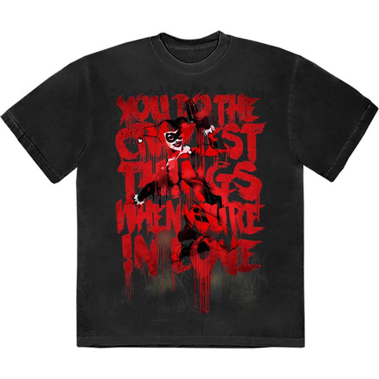 DC Comics Harley Craziest Things Mens T Shirt