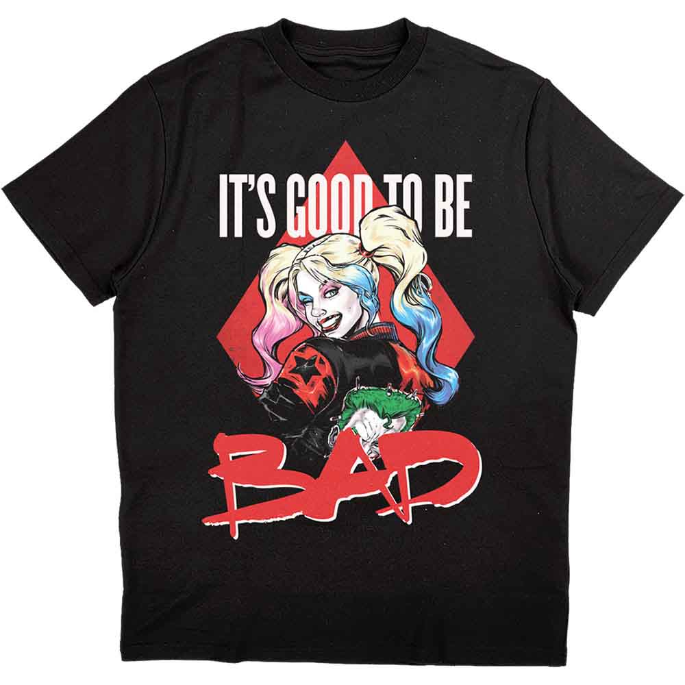 DC Comics Harley Quinn Good To Be Bad Mens T Shirt