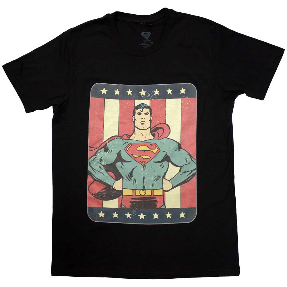 DC Comics Superman Stripes Mens T Shirt