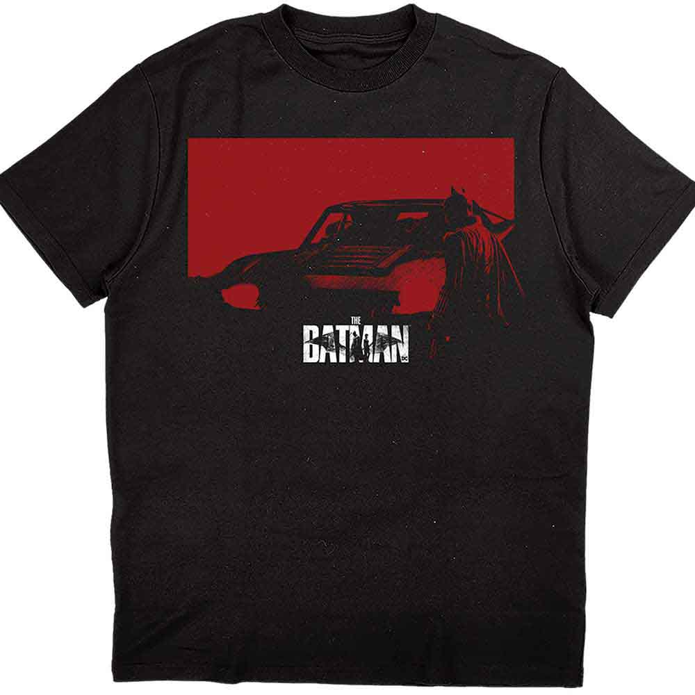 DC Comics The Batman Red Car Mens T Shirt