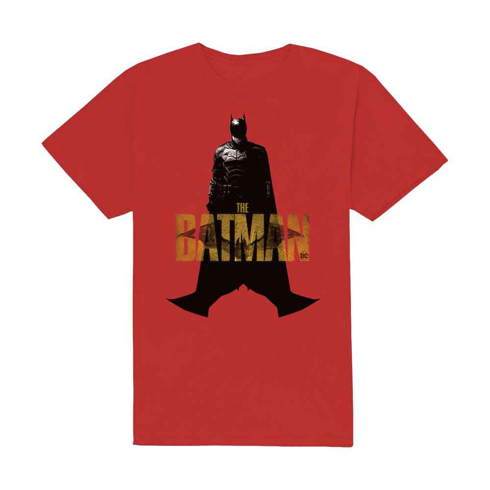 DC Comics The Batman Yellow Text Mens T Shirt