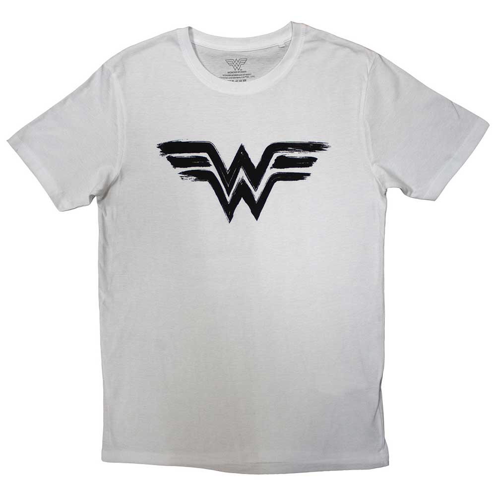 DC Comics Wonder Woman - Black Paint Logo Mens T Shirt