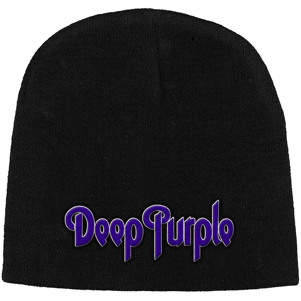 Deep Purple Logo Beanie Hat Black