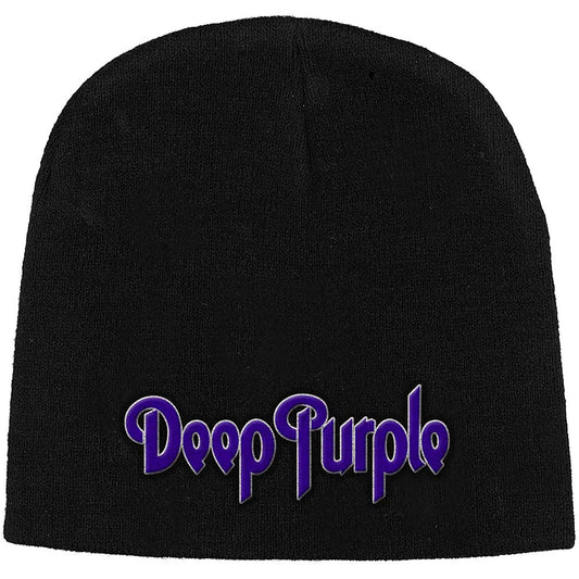 Deep Purple Logo Beanie Hat Black