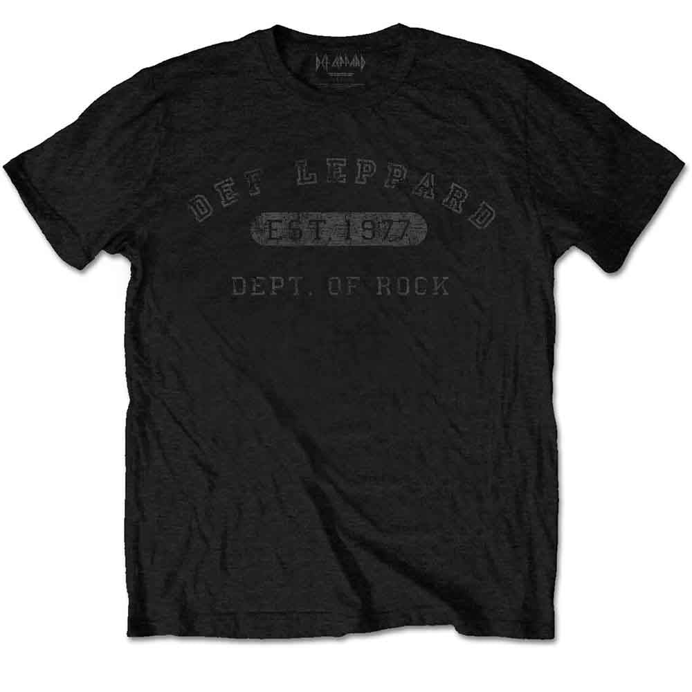 Def Leppard Collegiate Logo Mens T Shirt