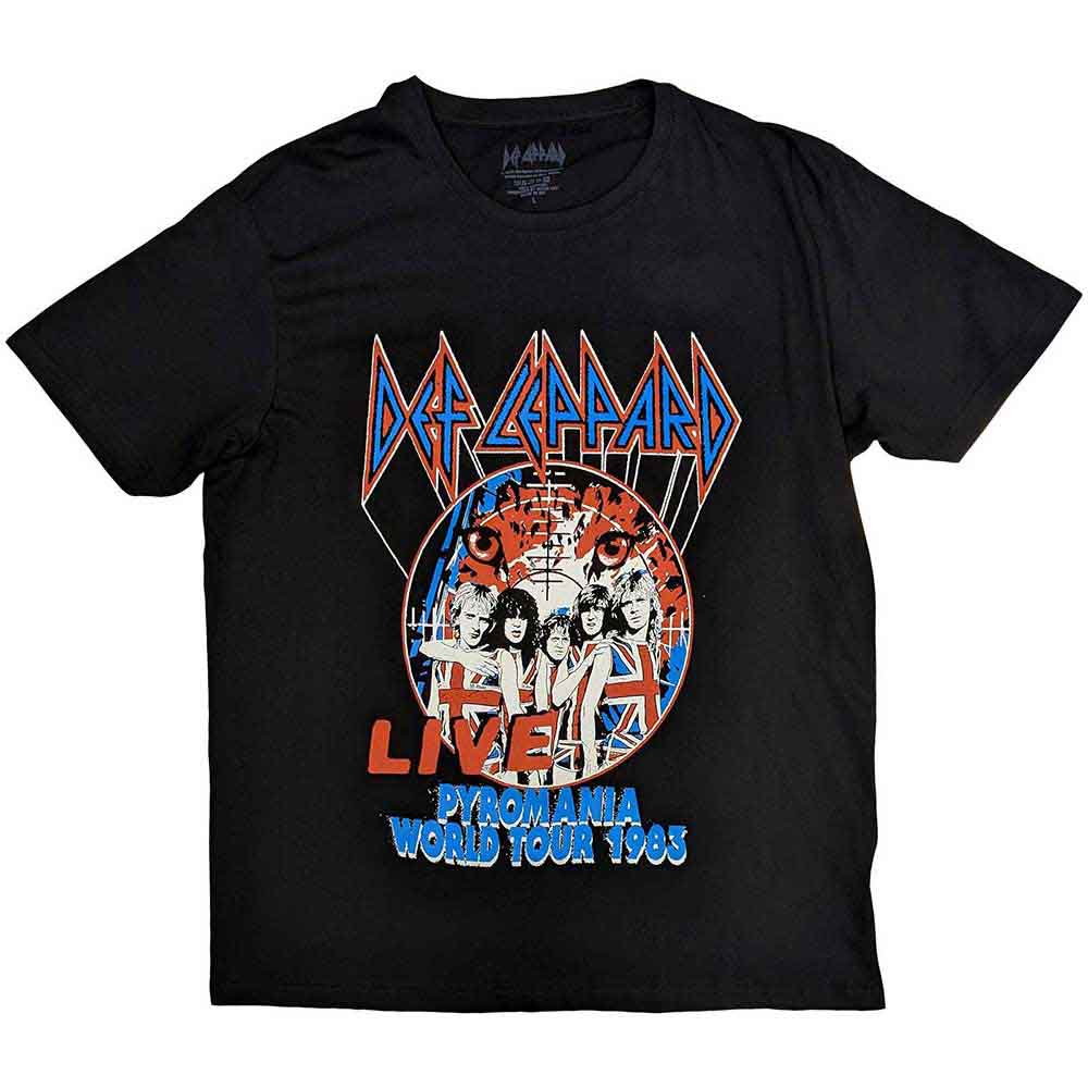 Def Leppard Pyro World Tour Mens T Shirt