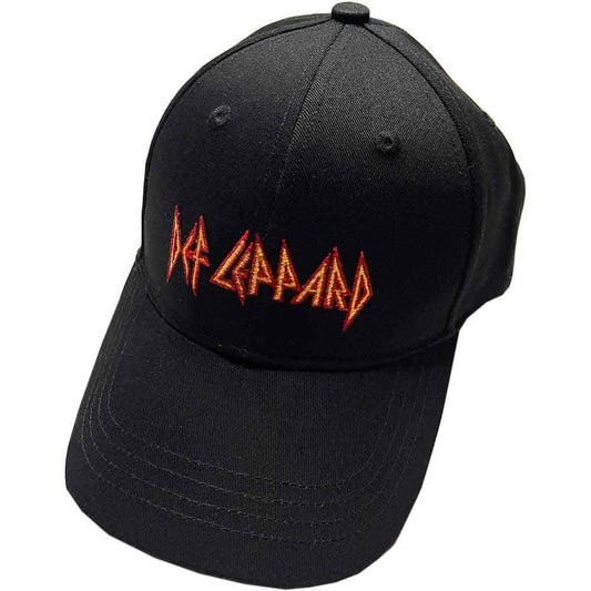 Def Leppard Text Logo Hat Black