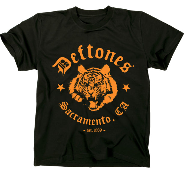 Deftones Tiger Sacramento Est. 1989 Official Mens T Shirt Black