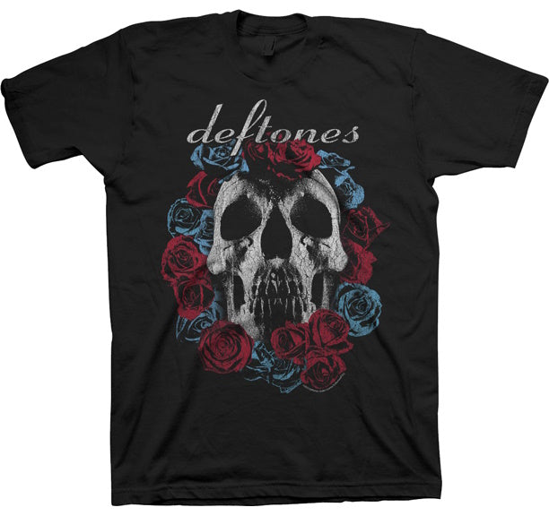 Deftones Skull & Roses Official Mens T Shirt Black