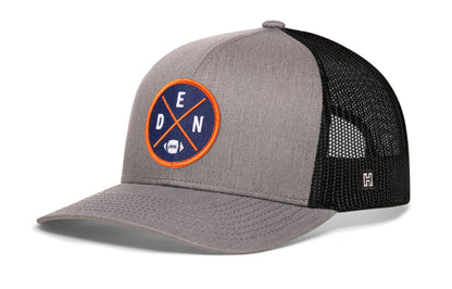 Denver Trucker Haka Hat Black DEN X Football Snapback