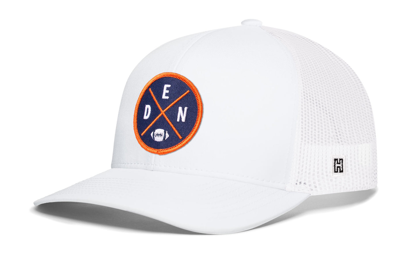 Denver Trucker Haka Hat Black DEN X Football Snapback