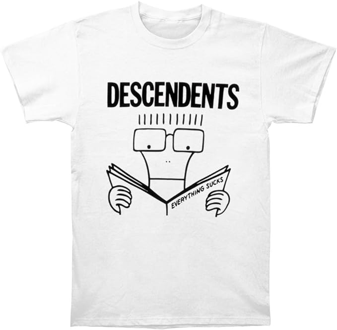 Descendents Band Everything Sucks Milo Mens T Shirt White