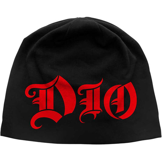 Dio Logo JD Print Beanie Hat Black