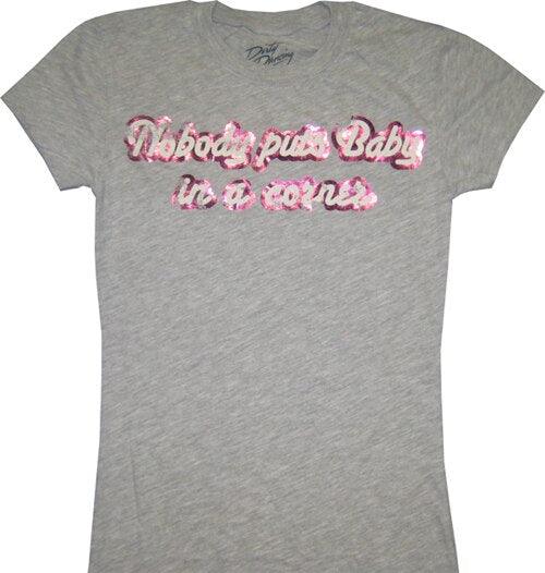 Dirty Dancing Nobody Puts Baby in a Corner Distressed T Shirt