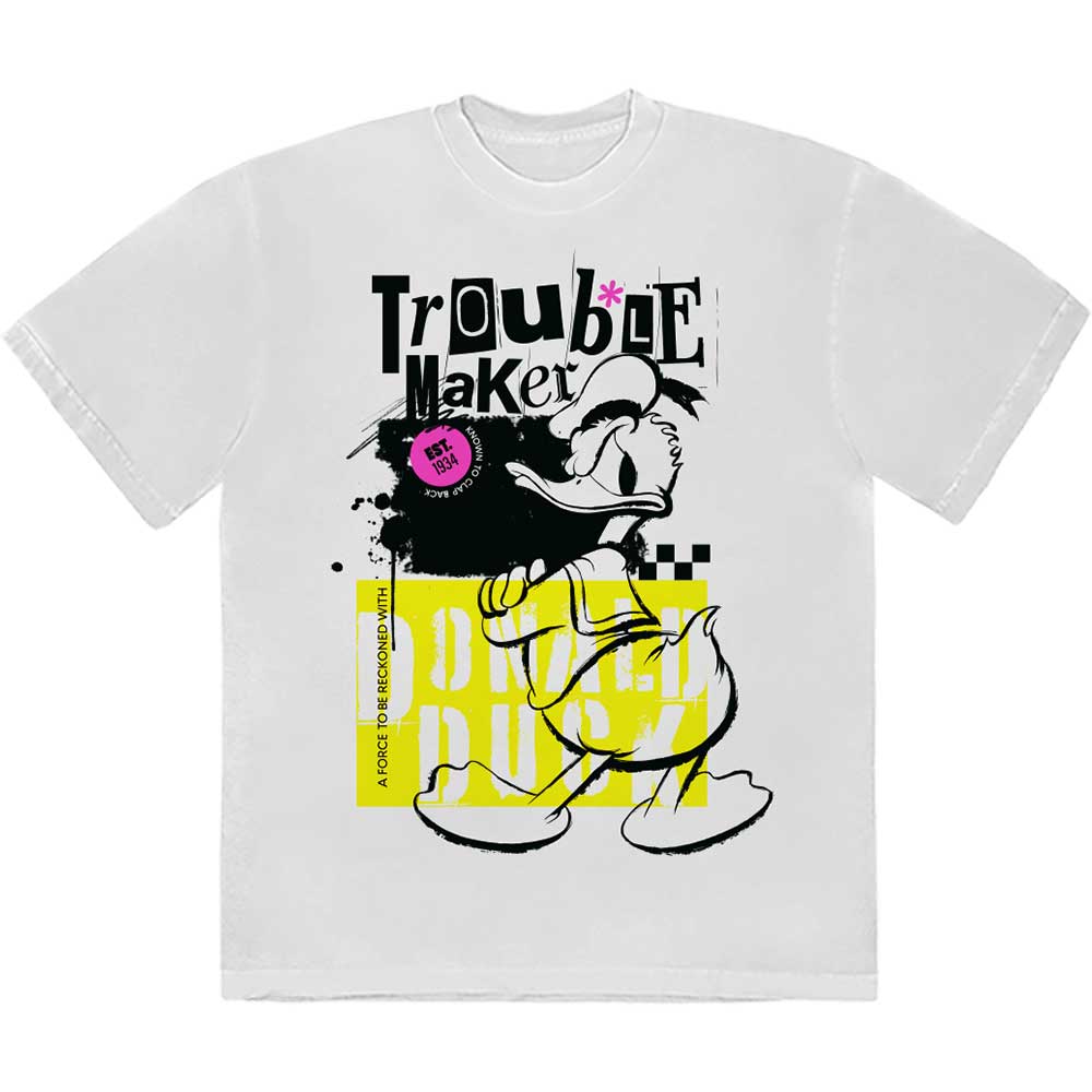 Disney Donald Duck Trouble Maker Mens T Shirt