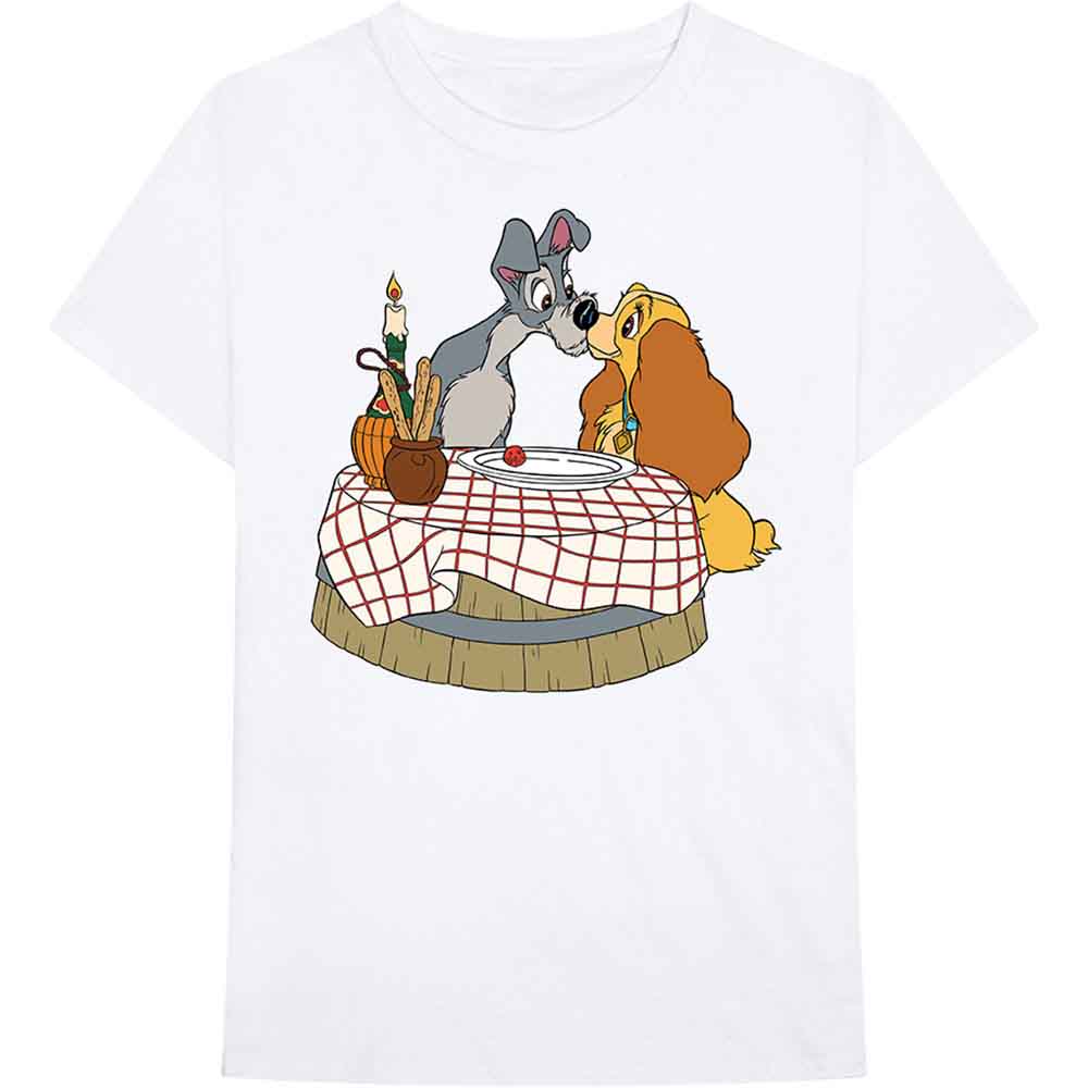 Disney Lady & The Tramp - Kissing Pose Mens T Shirt