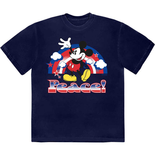 Disney Mickey Mouse Peace Mens T Shirt
