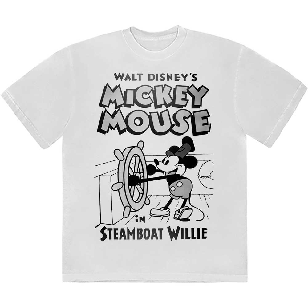 Disney Mickey Mouse Steamboat Willie Mens T Shirt