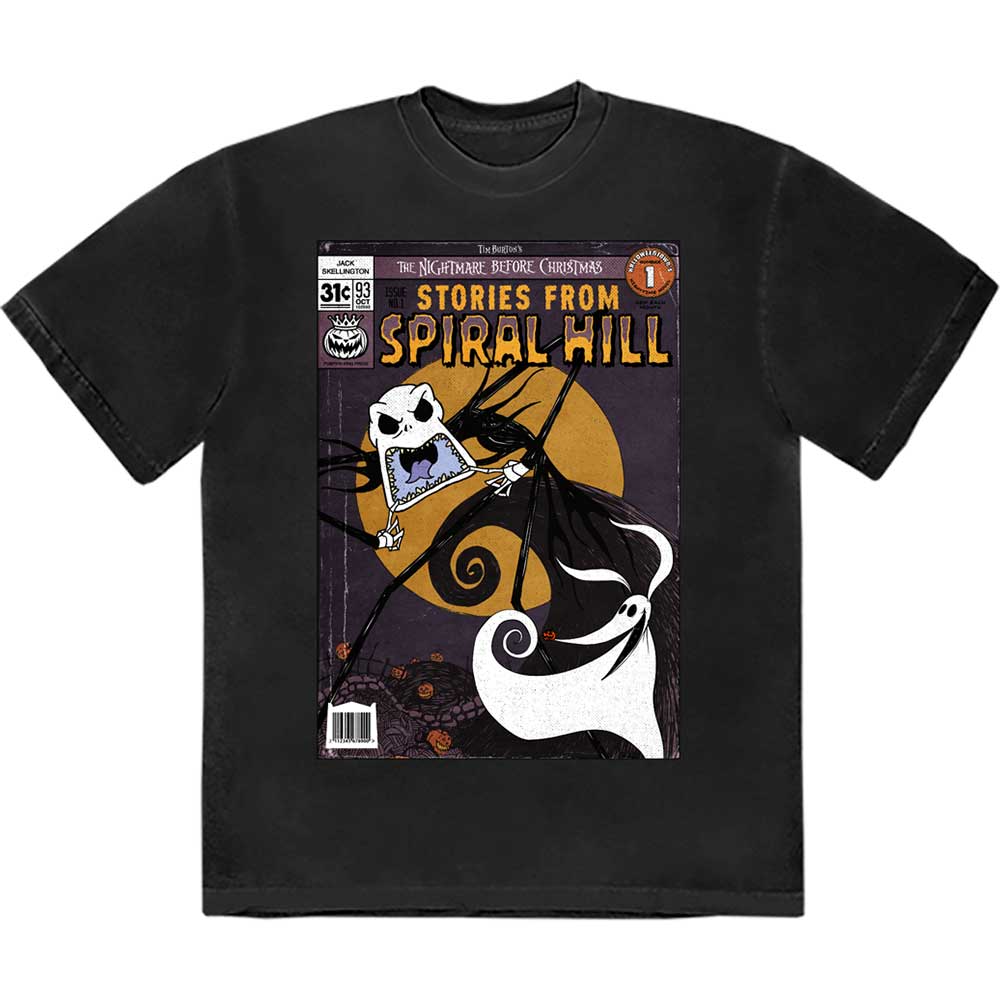Disney The Nightmare Before Christmas Spiral Hill Jack Mens T Shirt