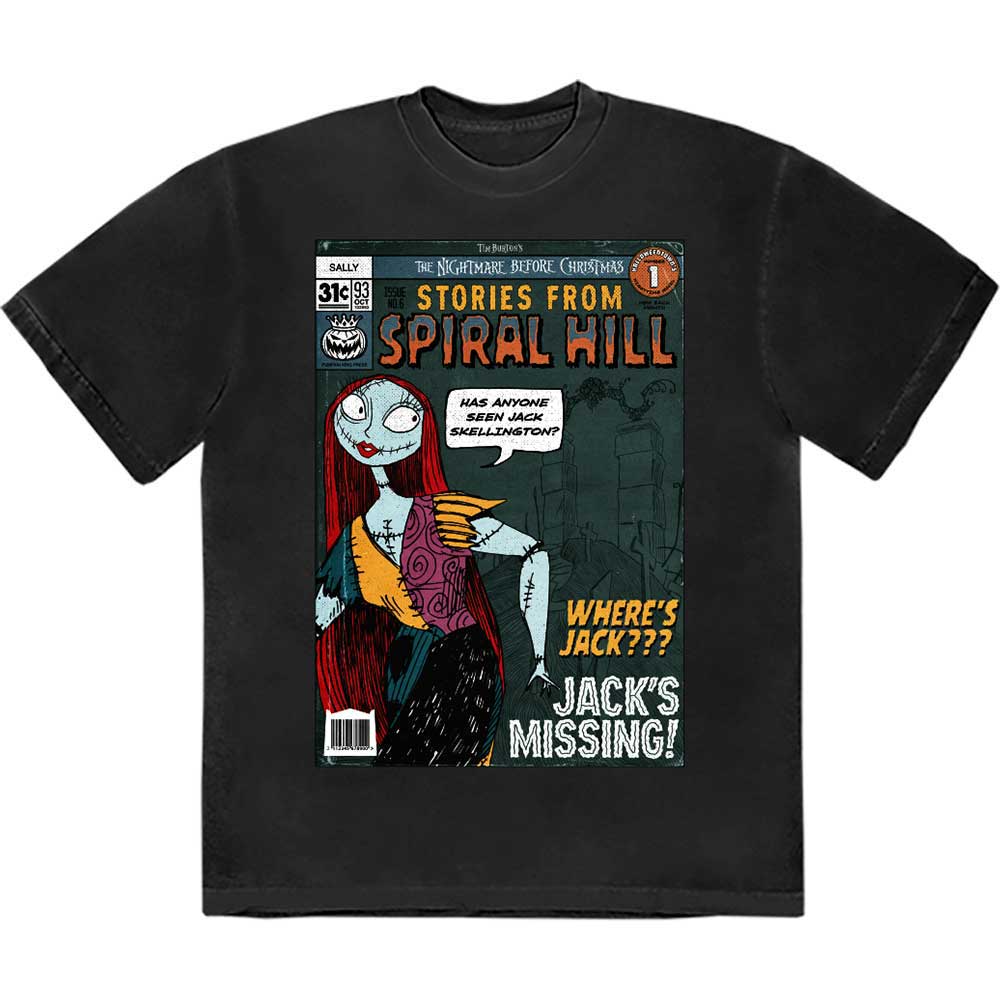 Disney The Nightmare Before Christmas Spiral Hill Sally Mens T Shirt