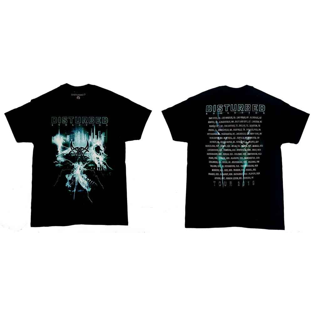 Disturbed Apocalypse Date back Mens T Shirt
