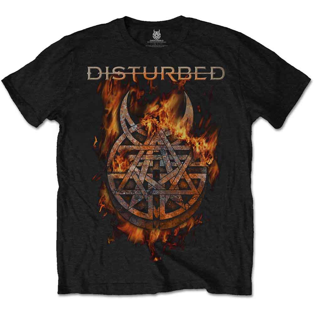 Disturbed Burning Belief Mens T Shirt