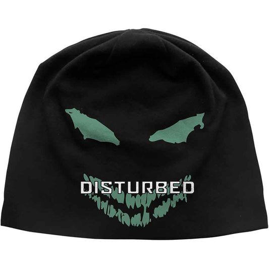 Disturbed Face Beanie Hat Black