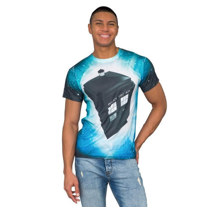 Doctor Who TARDIS Glowing Stars Sublimation T Shirt