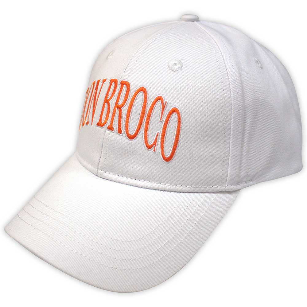 Don Broco Orange Logo Hat White