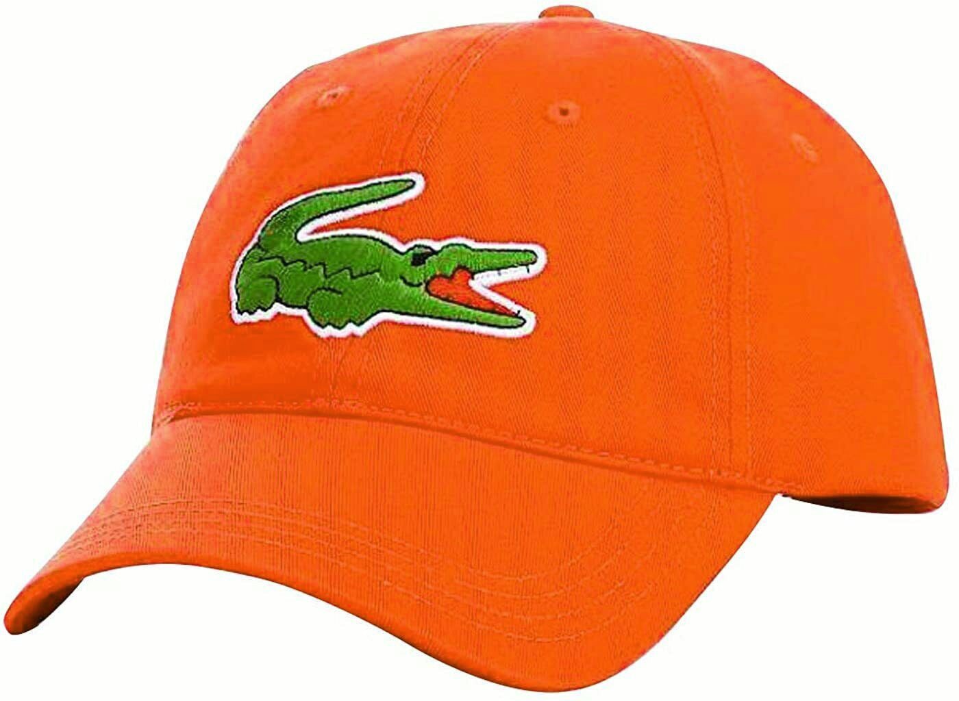 Lacoste Men's Classic Large Croc Logo Cap with Leather Strap Hat