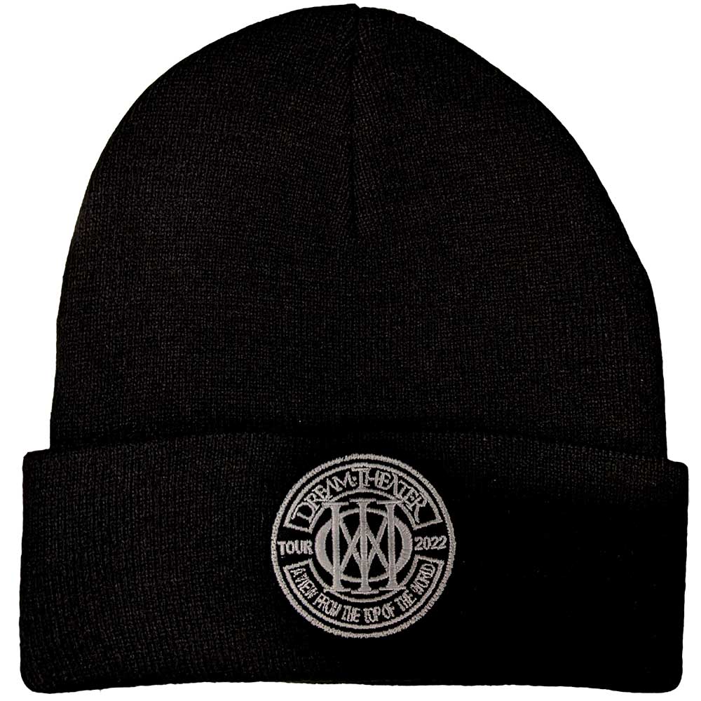 Dream Theater Top Of The World Tour 2022 Logo Beanie Hat Black