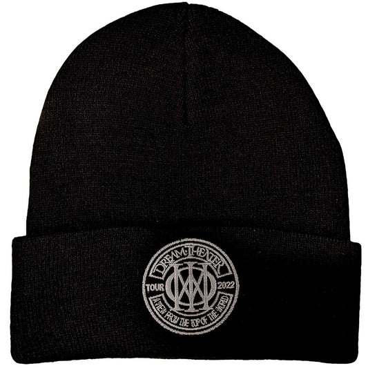 Dream Theater Top Of The World Tour 2022 Logo Beanie Hat Black