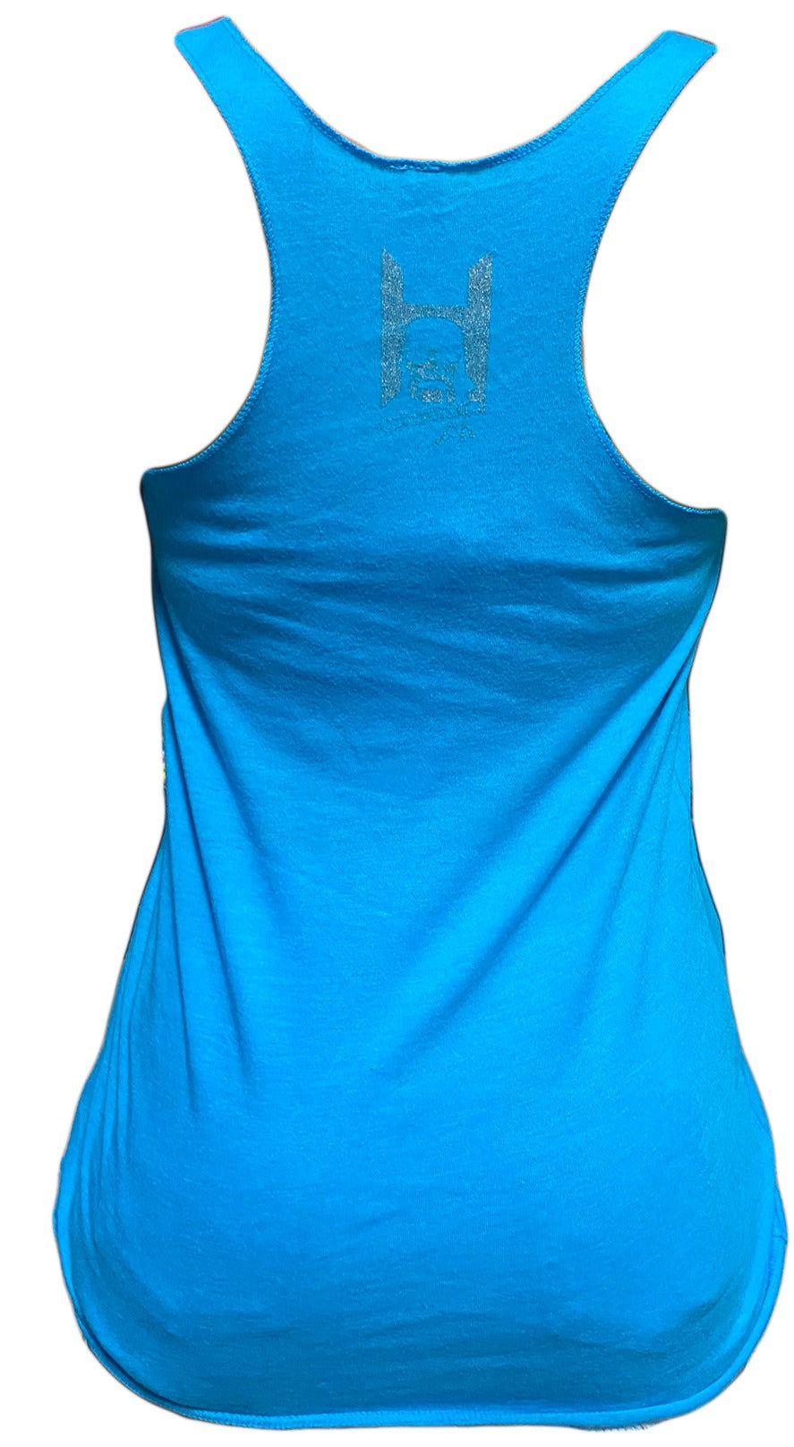 Hulk Hogan Hulkamania Outline Womens Tank Top Shirt Blue