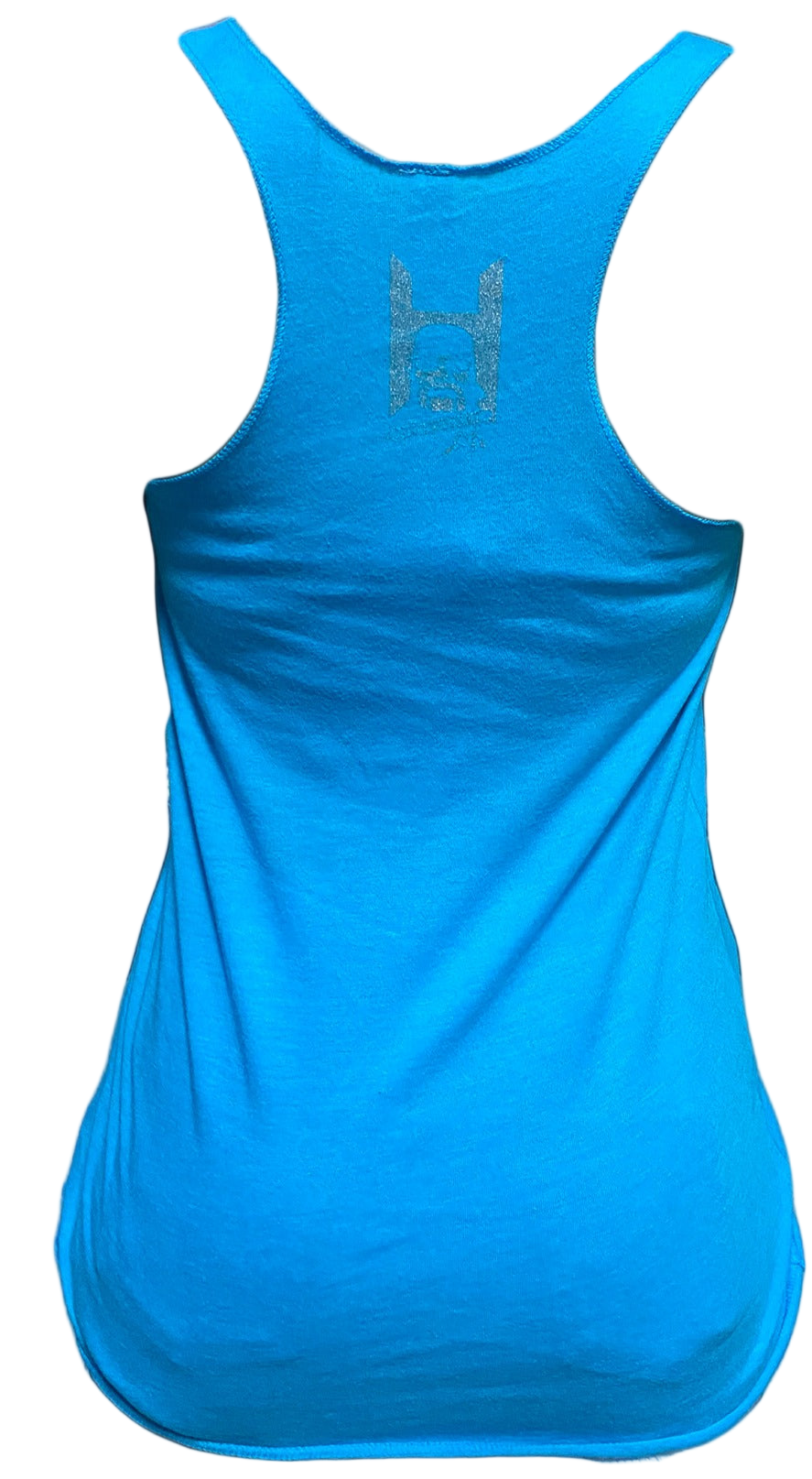Hulk Hogan Hulkamania Outline Womens Tank Top Shirt Blue
