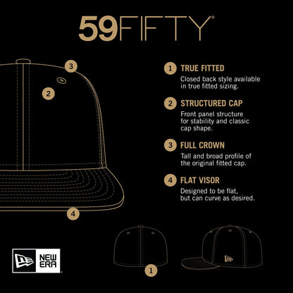 New York Mets - MLB 59Fifty Batting Practice Gray Snapback Hat New Era
