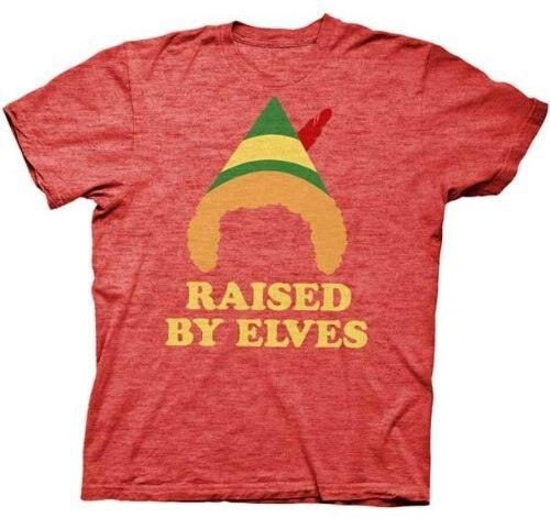 Elf Raised by Elves Heathered T Shirt