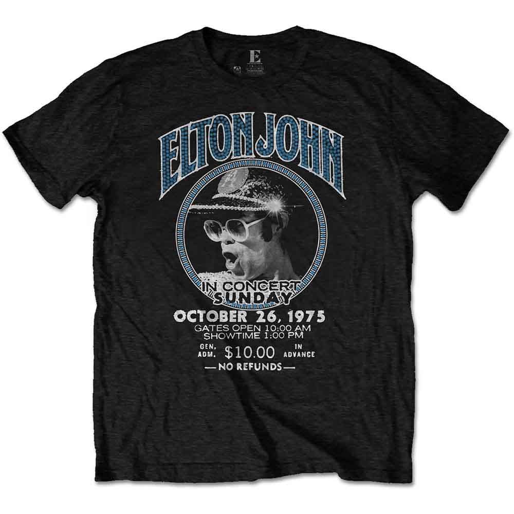 Elton John Live In Concert Mens T Shirt